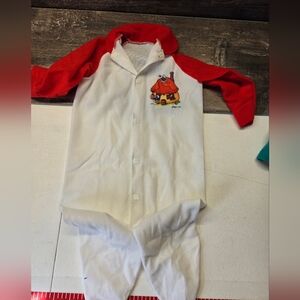 Vintage 1981 Smurf Newborn Baby Sleeper Unisex Smurfs Outfit Baby Gift